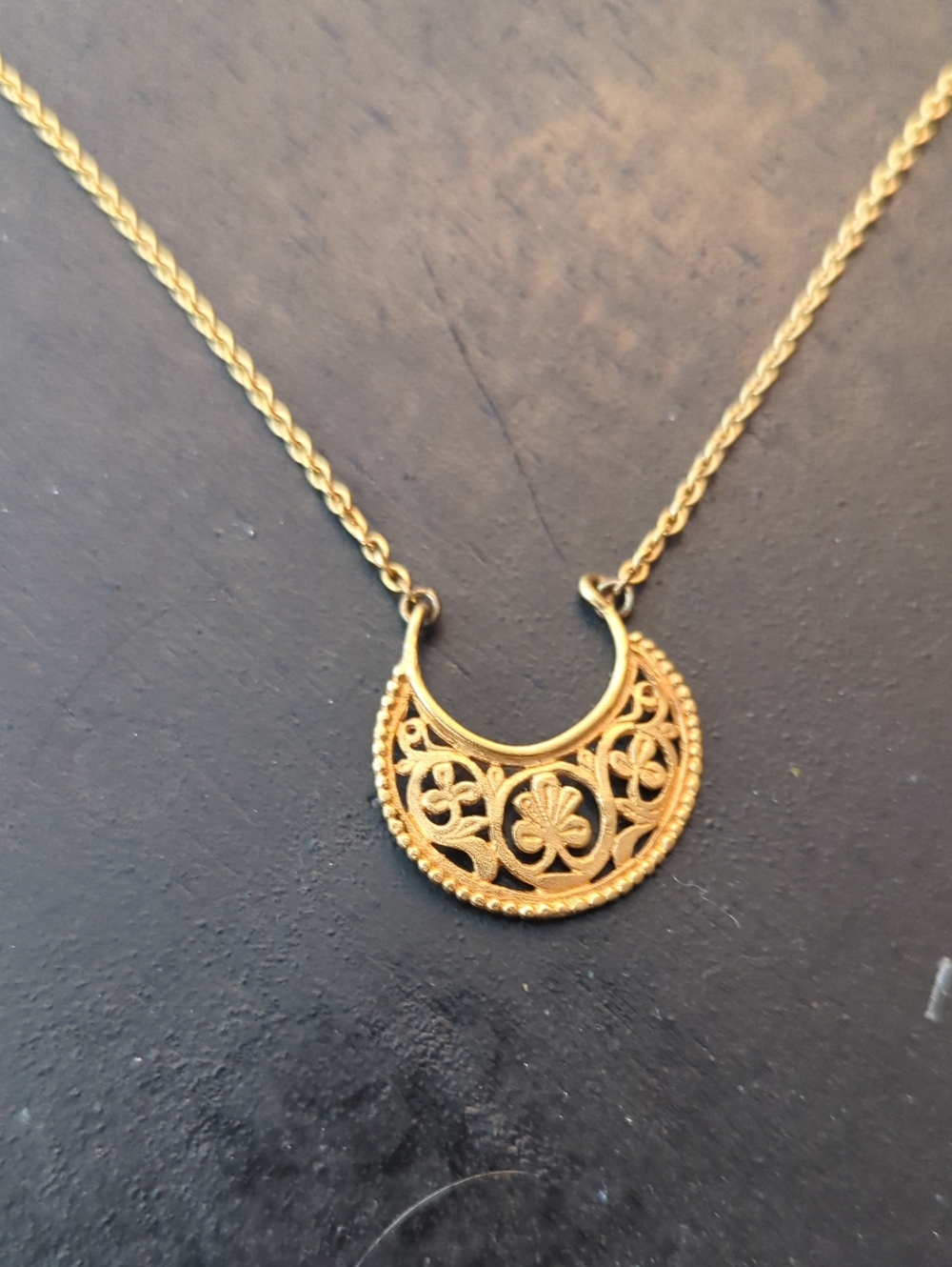 Vermeil Celtic Shamrock Necklace